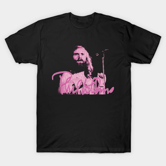 Phil Collins Singing Fan Art Pink T-Shirt by Bingung Mikir Nama Design